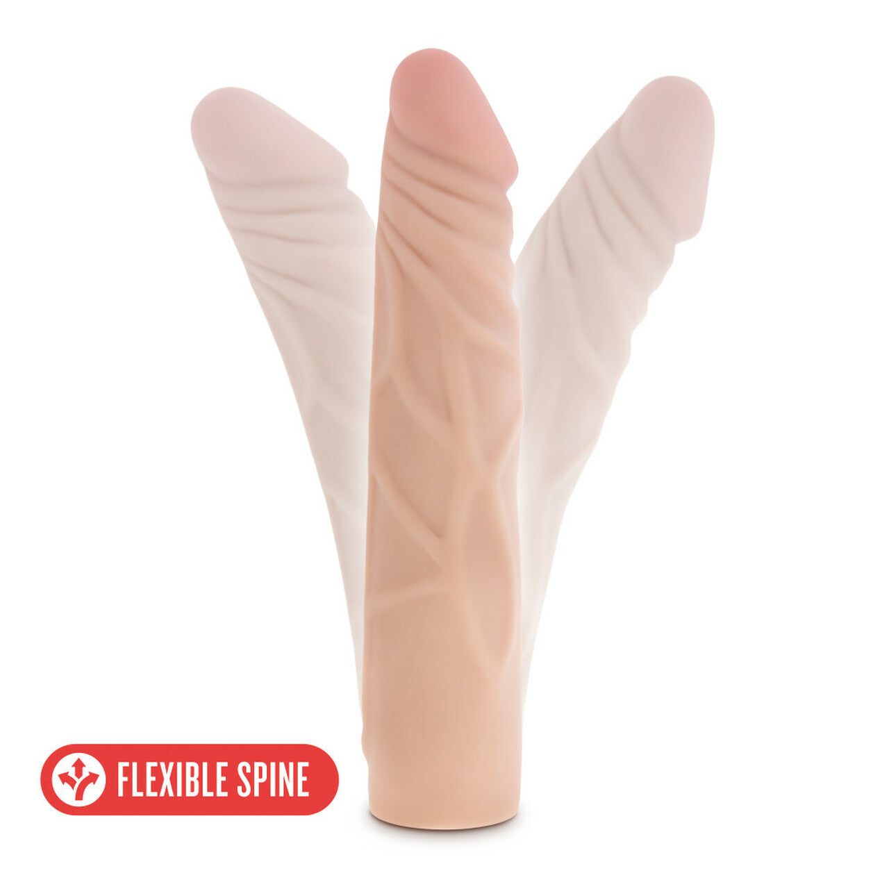 X5 7IN DILDO W/FLEXIBLE SPINE