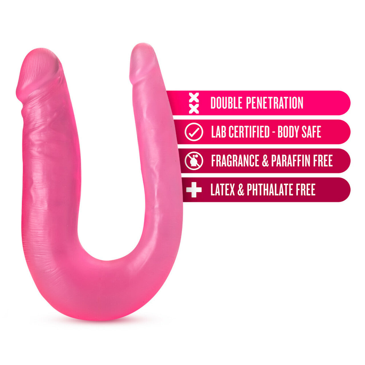 B YOURS SWEET DOUBLE DILDO PINK