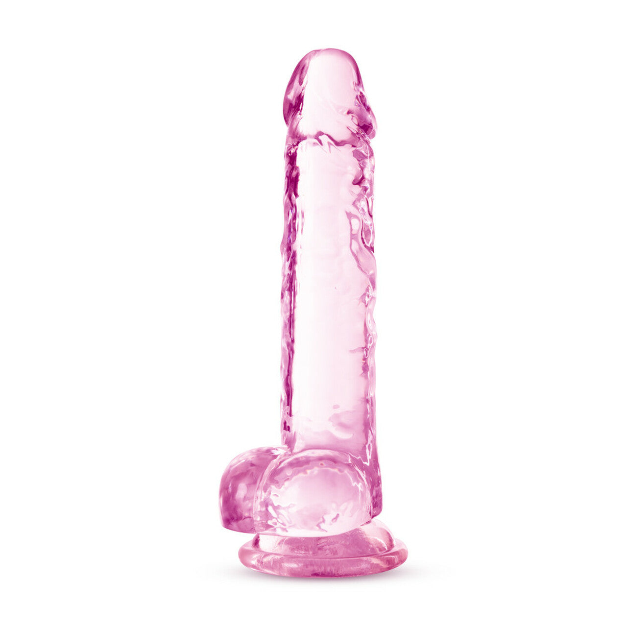 NATURALLY YOURS 7IN ROSE CRYSTALLINE DILDO