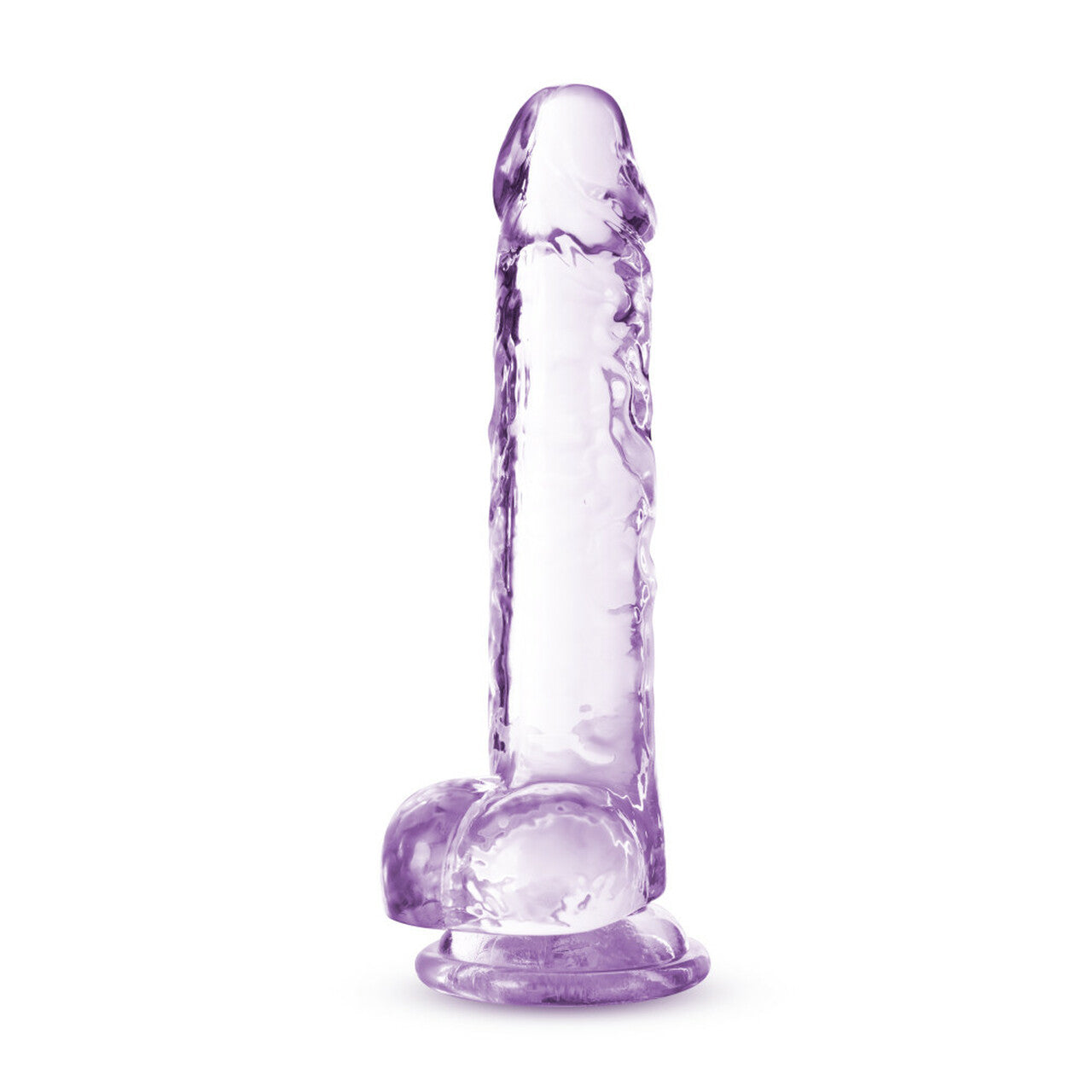 NATURALLY YOURS 7IN AMETHYST CRYSTALLINE DILDO
