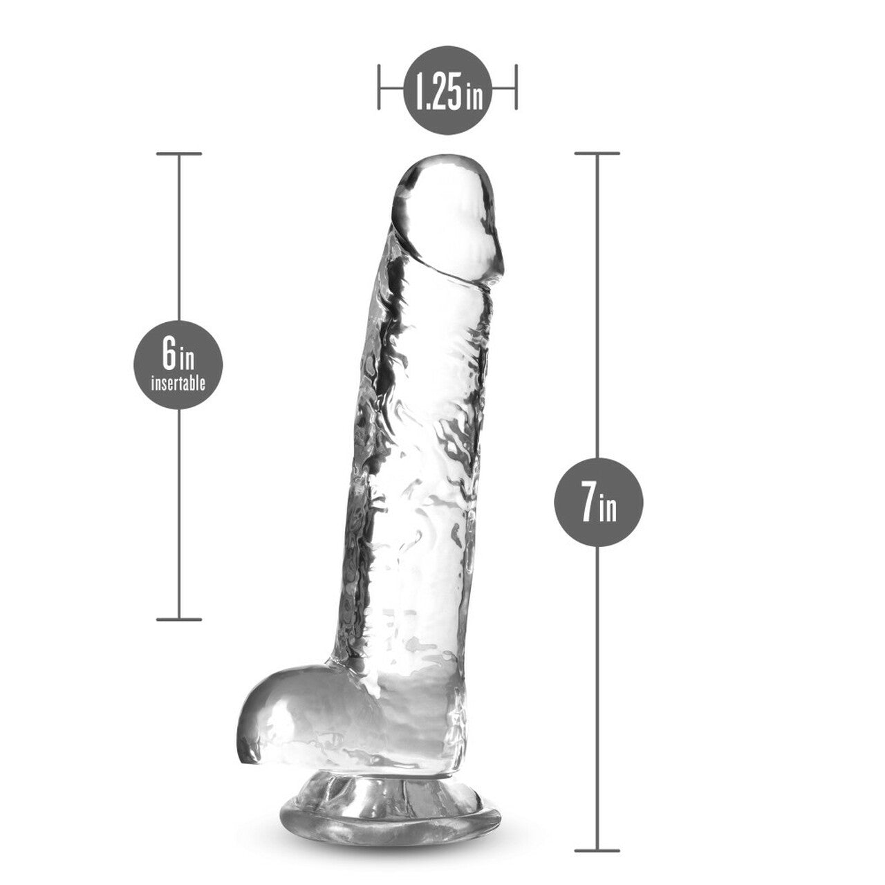 NATURALLY YOURS 7IN DIAMOND CRYSTALLINE DILDO