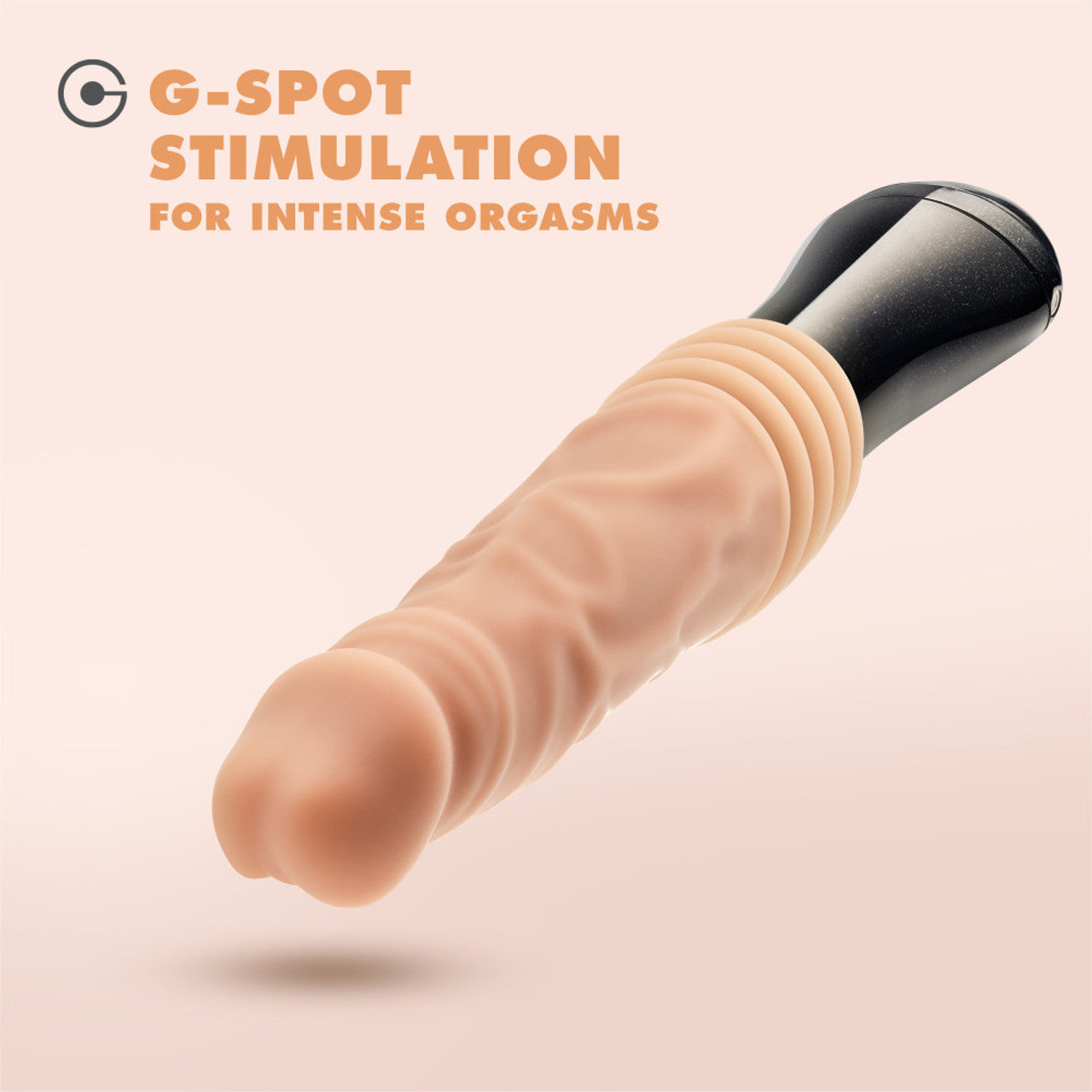 DR. SKIN DR. KNIGHT THRUSTING GYRATING VIBRATING DILDO BEIGE