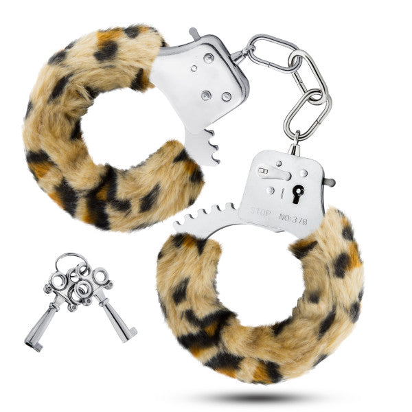 TEMPTASIA FURRY LEOPARD CUFFS