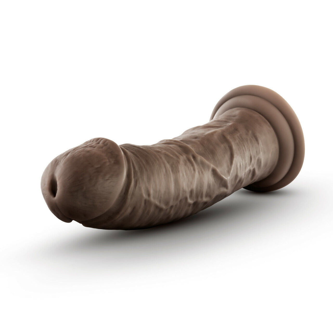DR SKIN GLIDE 8IN SELF LUBRICATING DILDO CHOCOLATE