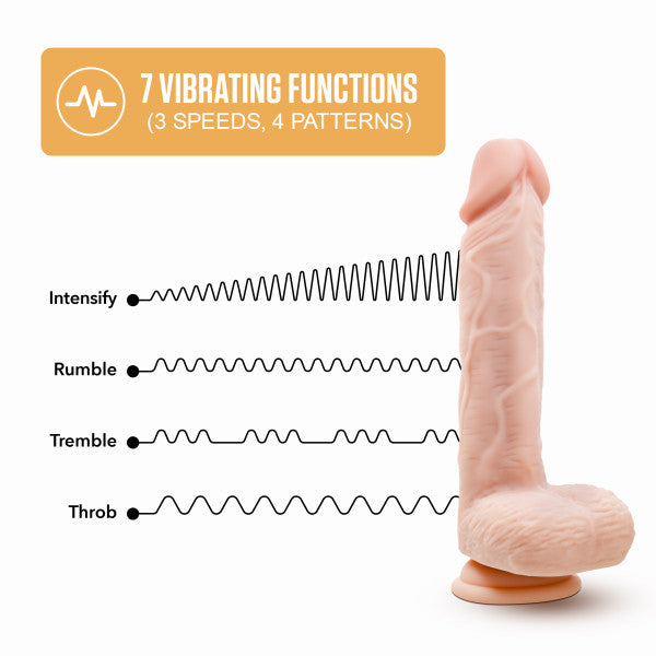 DR SKIN SILICONE DR ETHAN 8.5 IN GYRATING DILDO BEIGE