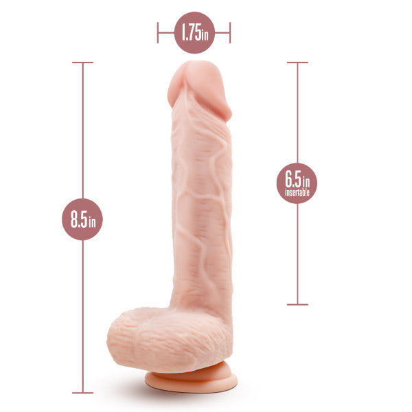 DR SKIN SILICONE DR ETHAN 8.5 IN GYRATING DILDO BEIGE