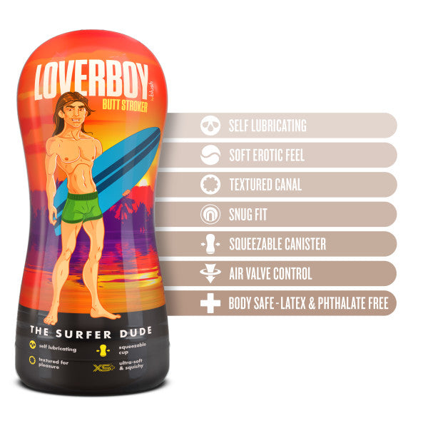 COVERBOY THE SURFER DUDE SELF LUBRICATING STROKER BEIGE