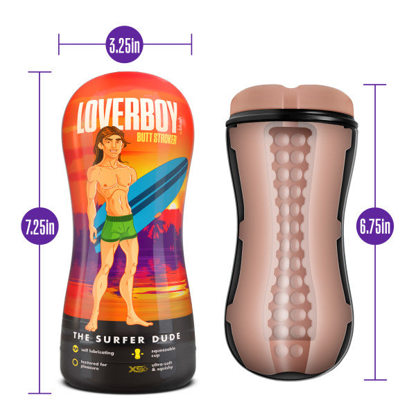 COVERBOY THE SURFER DUDE SELF LUBRICATING STROKER BEIGE