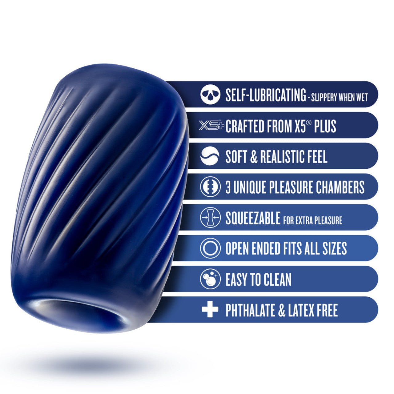 RIZE TURBINE SELF LUBRICATING STROKER BLUE