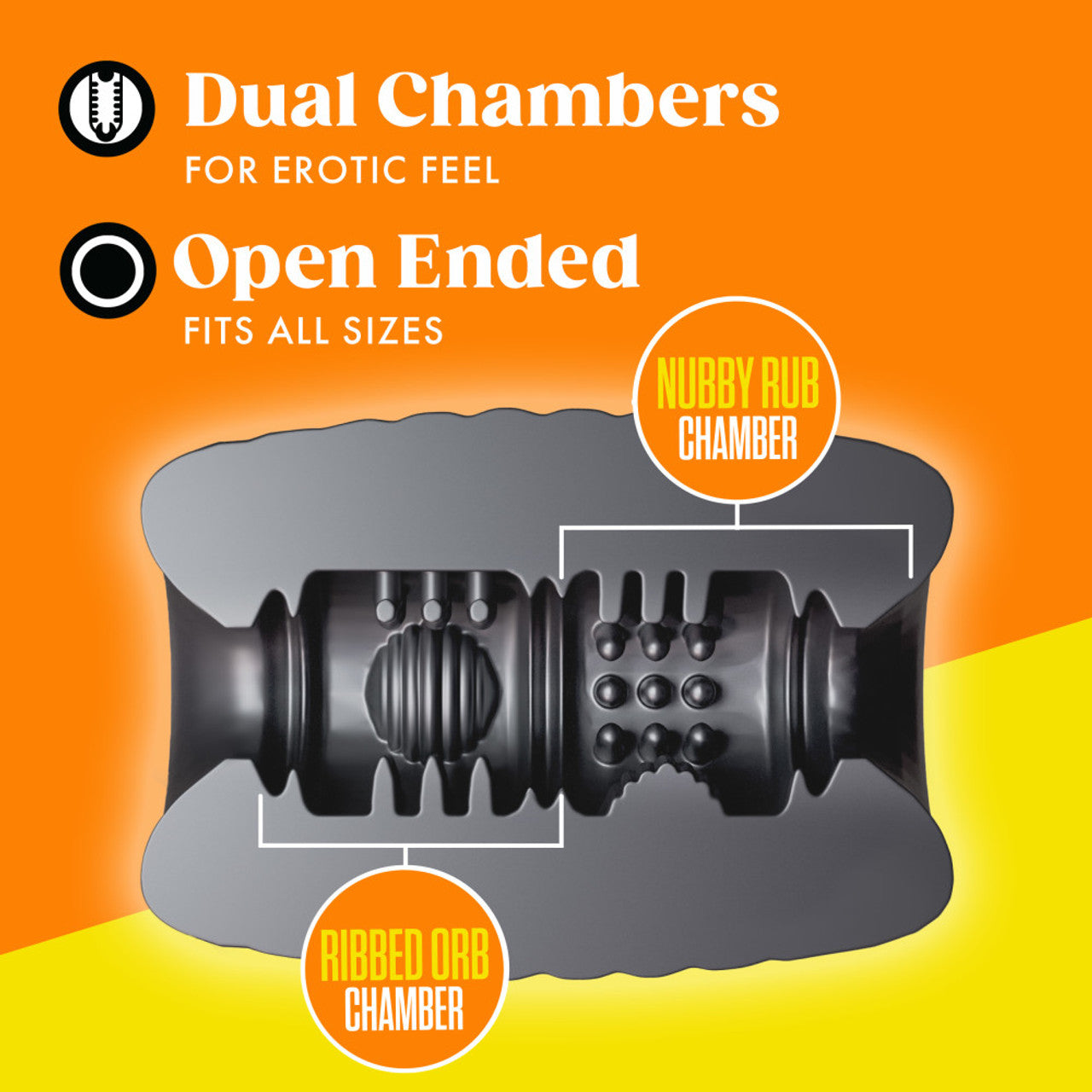 RIZE GRASP SELF LUBRICATING STROKER BLACK