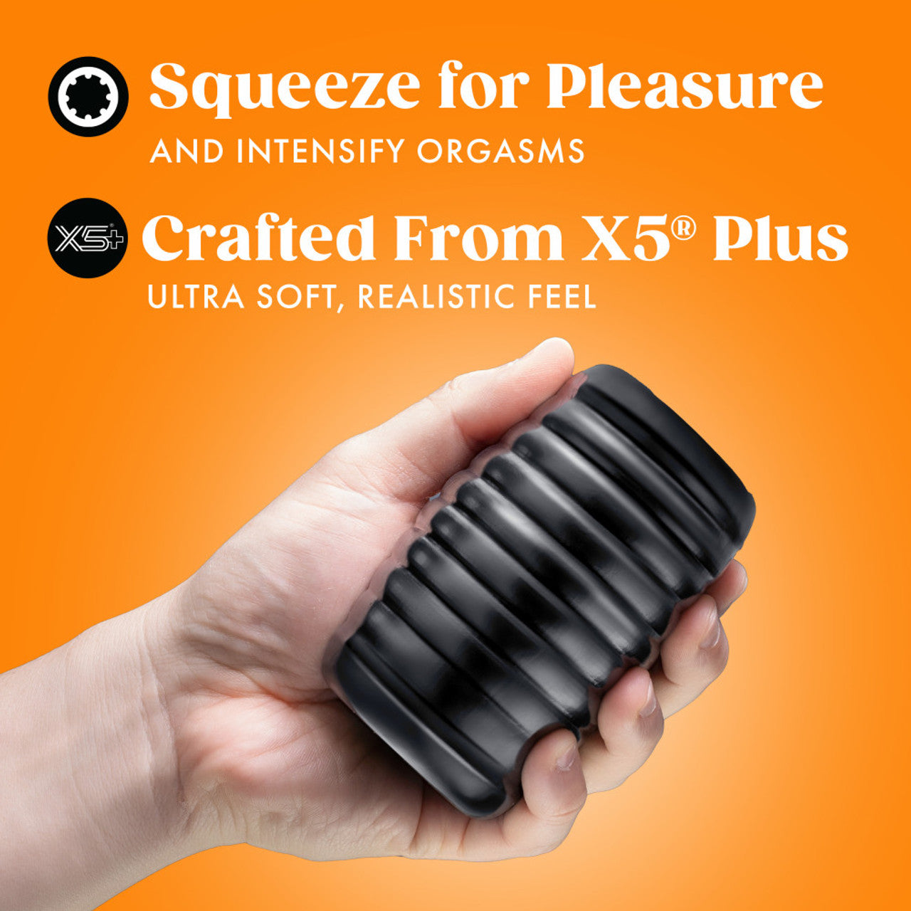 RIZE GRASP SELF LUBRICATING STROKER BLACK