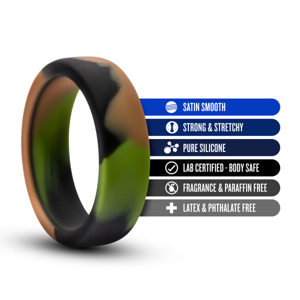 PERFORMANCE SILICONE CAMO COCK RING GREEN CAMOFLAUGE