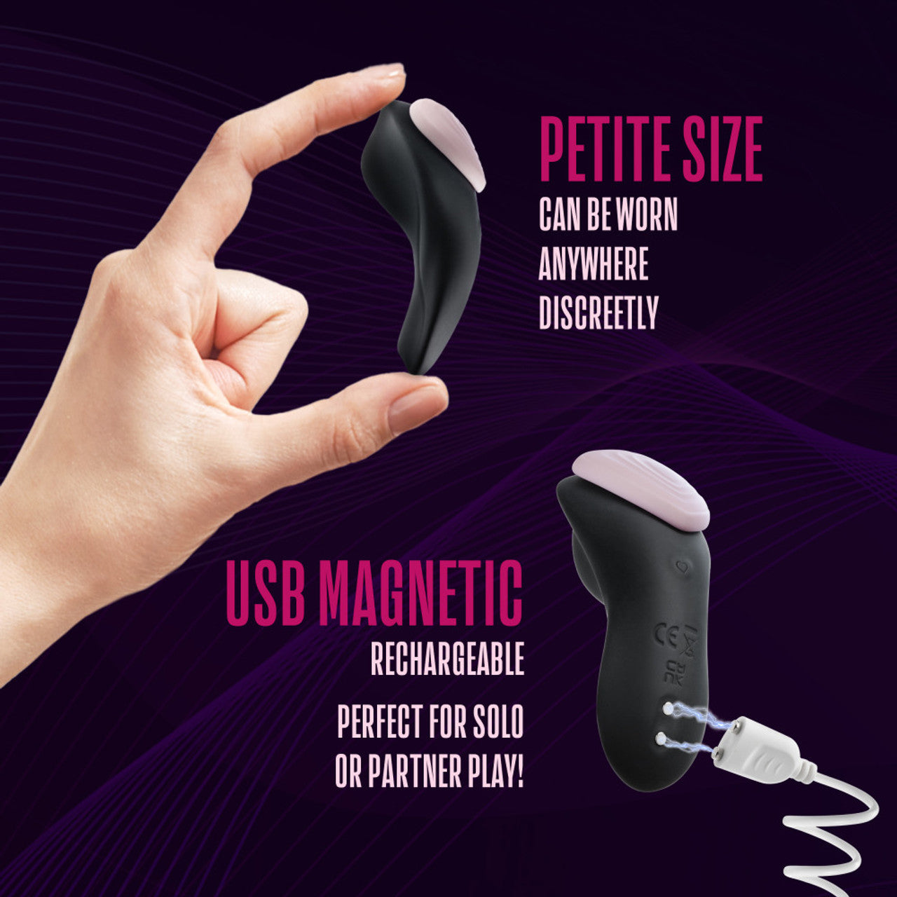 TEMPTASIA HEARTBEAT PANTY VIBE W/ REMOTE PINK
