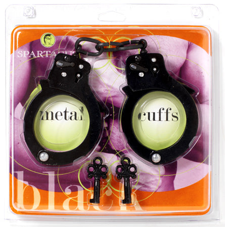 BLACK SINGLE LOCK HANDCUFFS