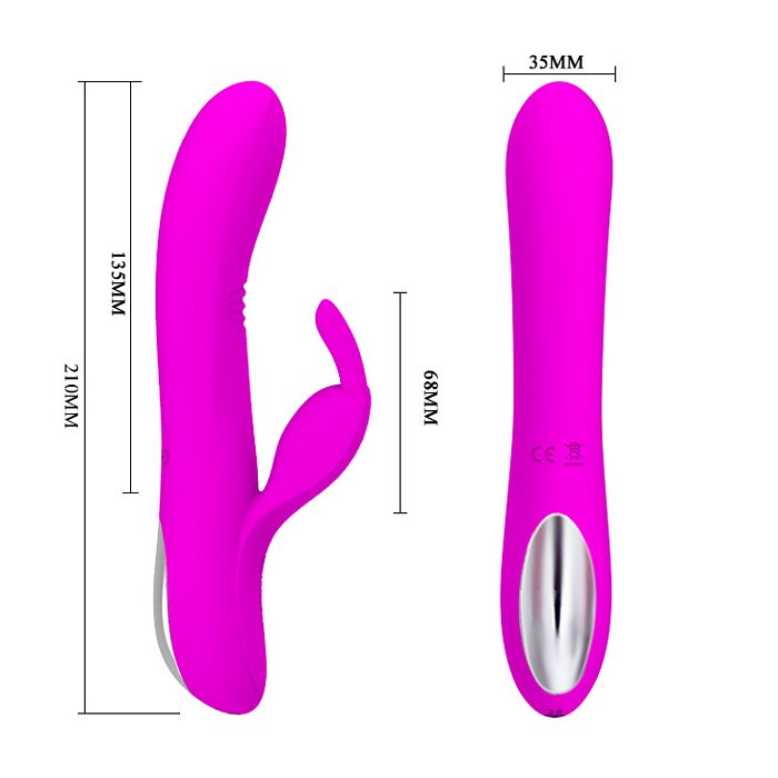 PRETTY LOVE DYLAN RABBIT VIBRATOR SILICONE
