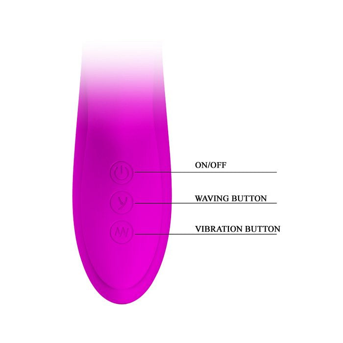 PRETTY LOVE DYLAN RABBIT VIBRATOR SILICONE