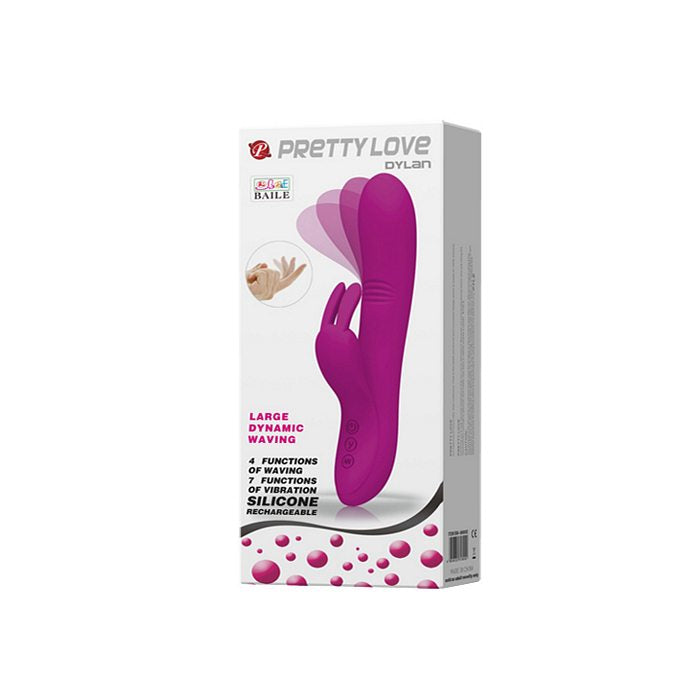 PRETTY LOVE DYLAN RABBIT VIBRATOR SILICONE