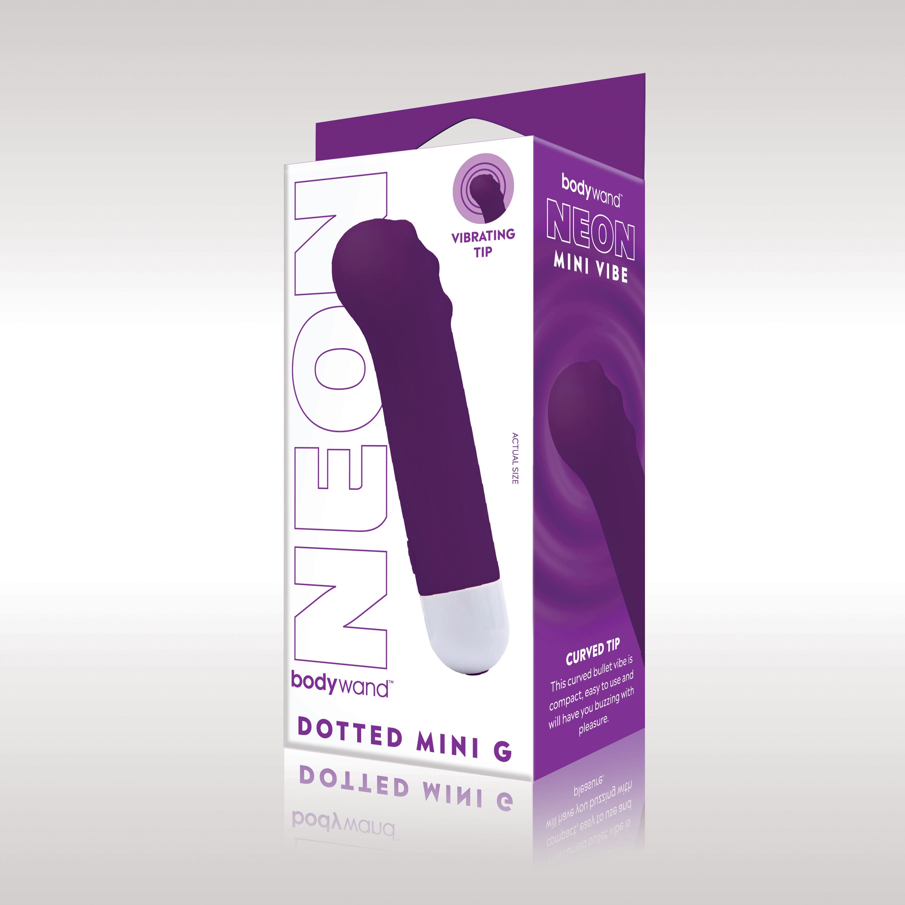BODYWAND DOTTED MINI G NEON PURPLE