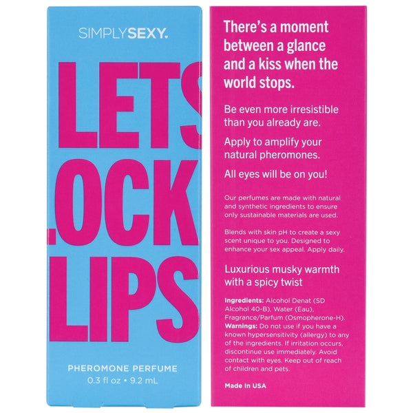 SIMPLY SEXY PHEROMONE PERFUME LETS LOCK LIPS .3 FL OZ