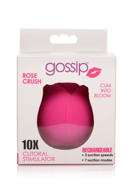 GOSSIP ROSE 10X SILICONE CLIT SUCTION STIMULATOR MAGENTA