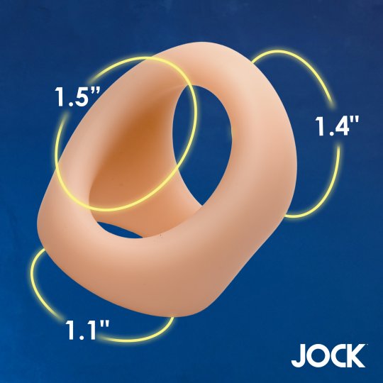 JOCK SILICONE COCK & BALL RING LIGHT