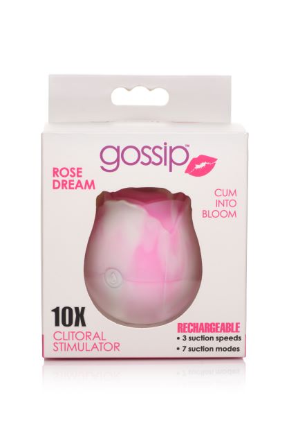 GOSSIP ROSE 10X SILICONE CLIT SUCTION STIMULATOR SWIRL