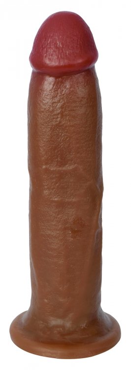 JOCK BARESKIN 8IN LATTE DILDO
