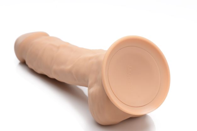 FLESHSTIXXX 8IN VIBRATING DILDO W/ BALLS MEDIUM