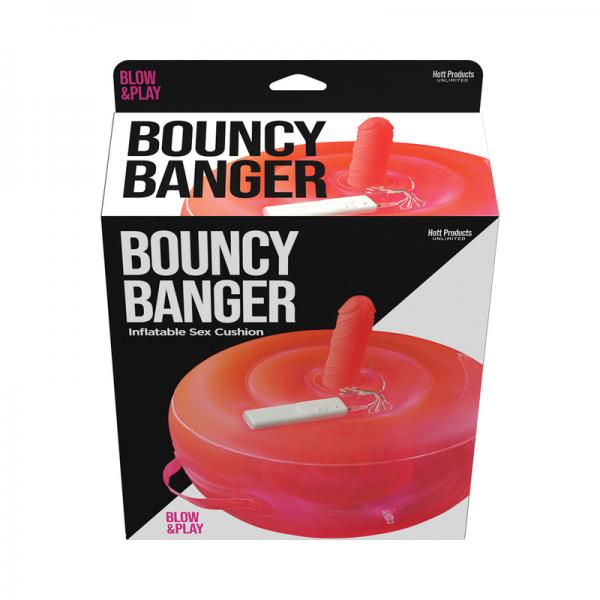 Bouncy Banger Inflatable Play Cushion With Wire Control Dildo