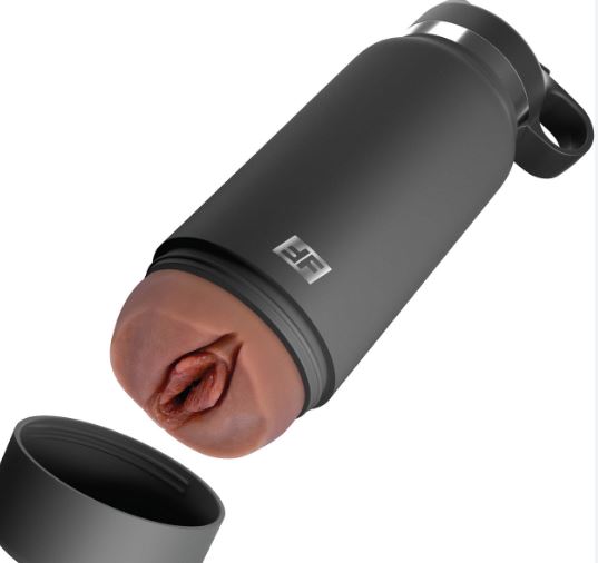 PDX Plus Fuck Flask Private Pleaser Discreet Stroker Blue Bottle – Brown