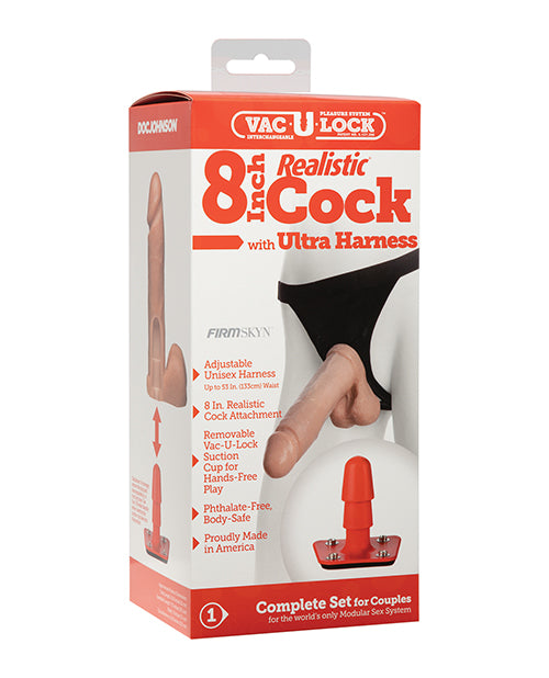 ULTRA HARNESS 2 & PLUG W/8IN COCK BX