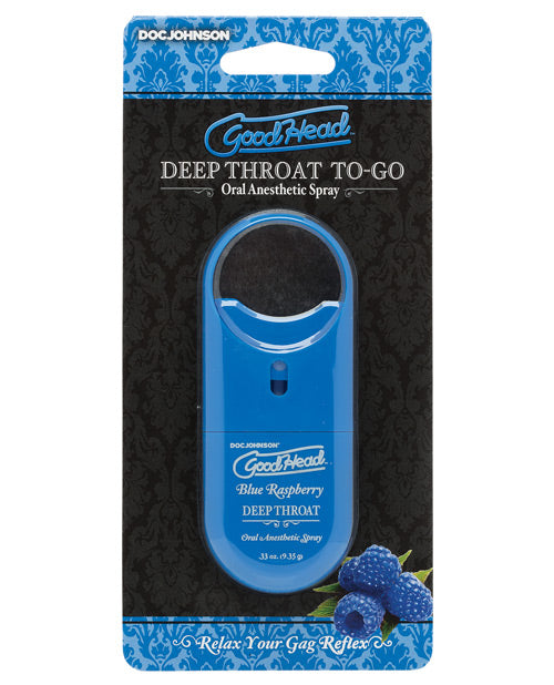 GOODHEAD DEEP THROAT SPRAY TO GO BLUE RASPBERRY