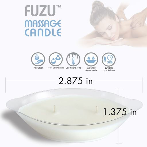 FUZU MASSAGE CANDLE FRESHLY UNSCENTED 4 OZ