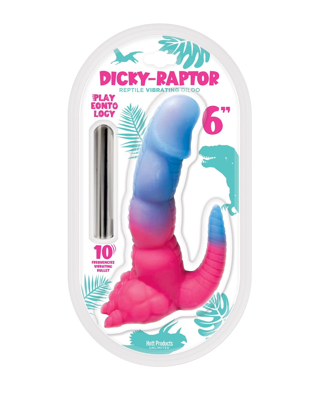 Playeontology Series Dicky Raptor Vibrating Dildo – 6"