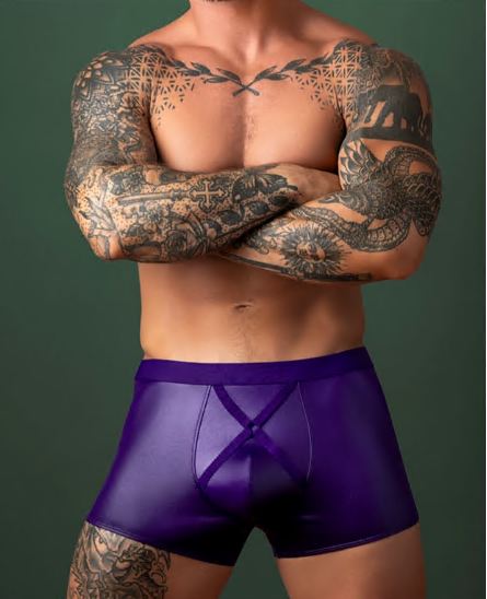 EGGPLANT CROSSOVER SHT LRG