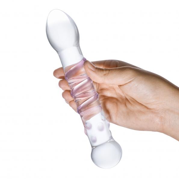 GLAS SPIRAL STAIRCASE FULL TIP DILDO