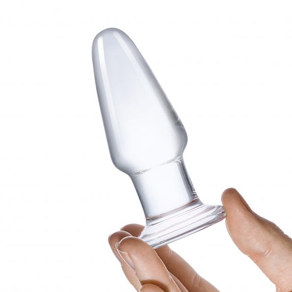 GLAS GLASS BUTT PLUG 3.5 "