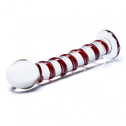 GLAS MR SWIRLY SPIRAL GLASS DILDO