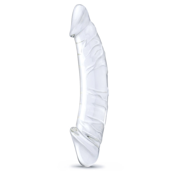 GLAS 10.5 GIRTHY REALISTIC GLASS DOUBLE DONG "