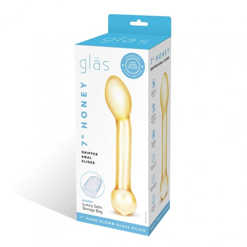 GLAS 7IN HONEY DRIPPER ANAL SLIDER