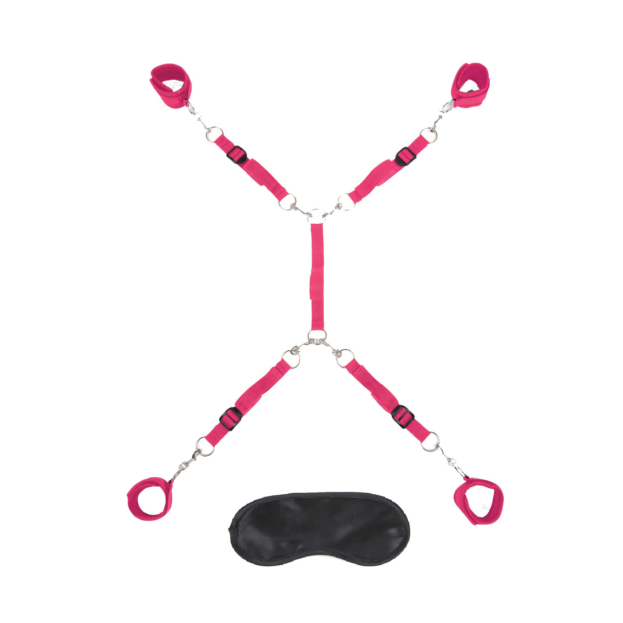 LUX FETISH 7PC BED SPREADER HOT PINK