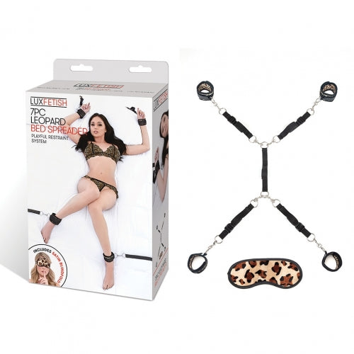 LUX FETISH 7PC LEOPARD BED SPREADER