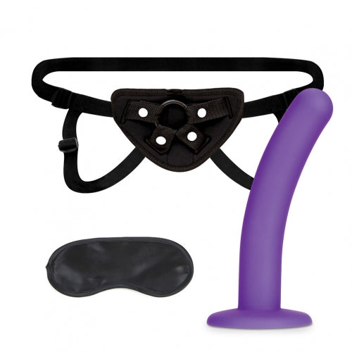 LUX FETISH STRAP ON HARNESS & 5IN DILDO SET