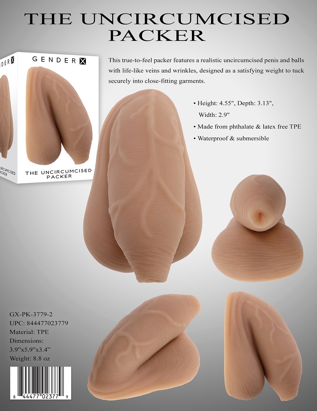 GENDER X UNCIRCUMCISED PACKER MEDIUM