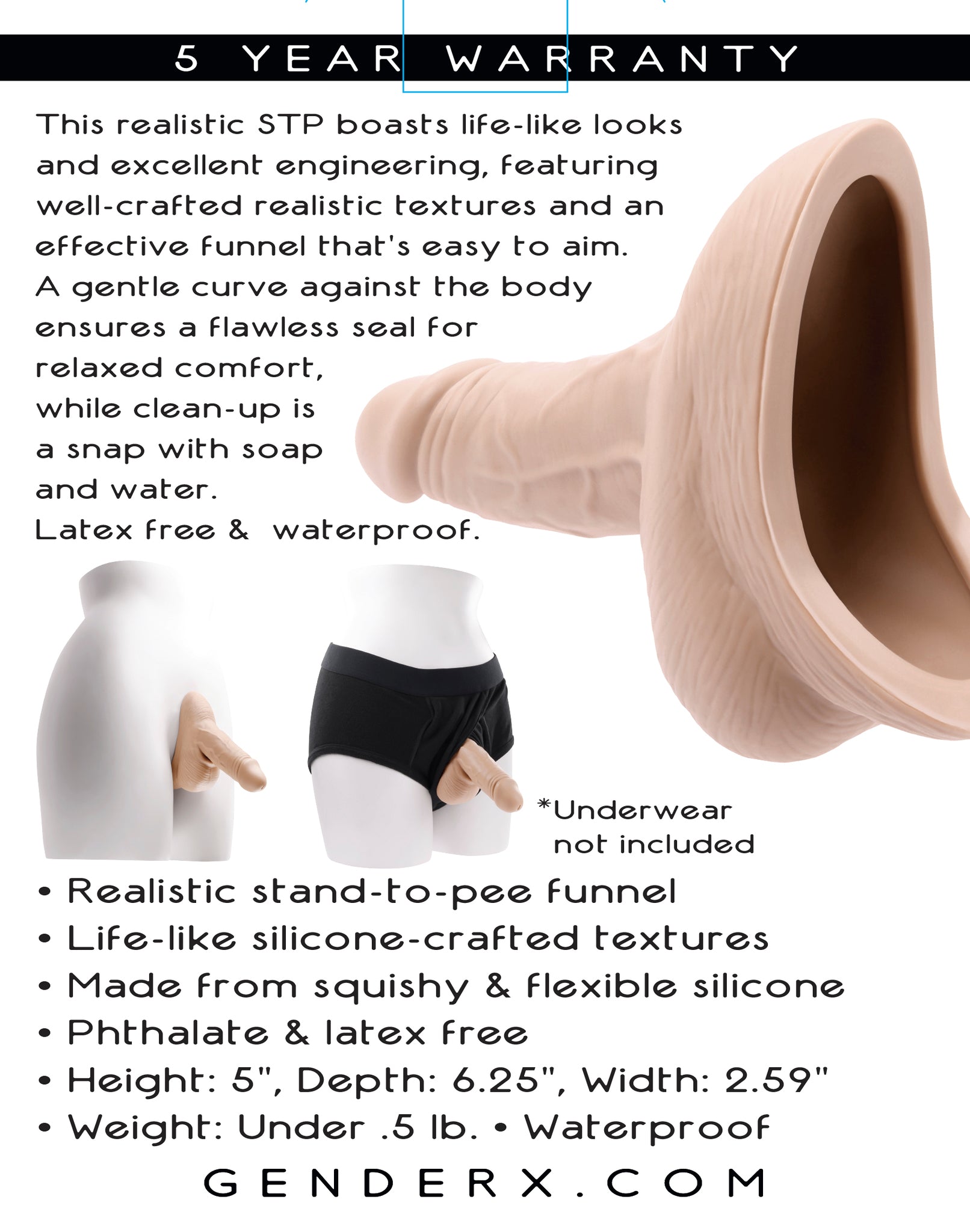 GENDER X STAND TO PEE LIGHT SILICONE