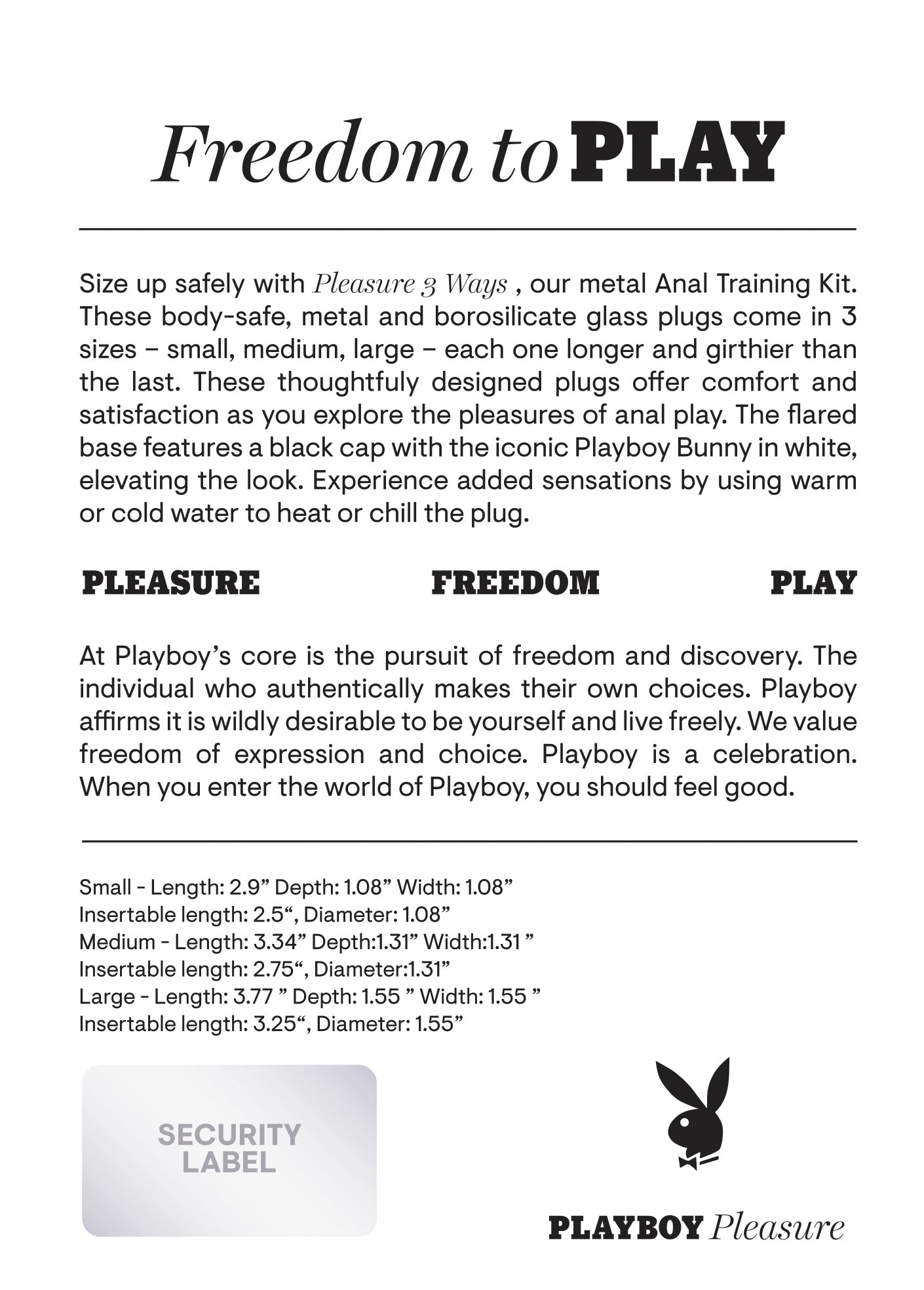 PLAYBOY PLEASURE 3 WAYS