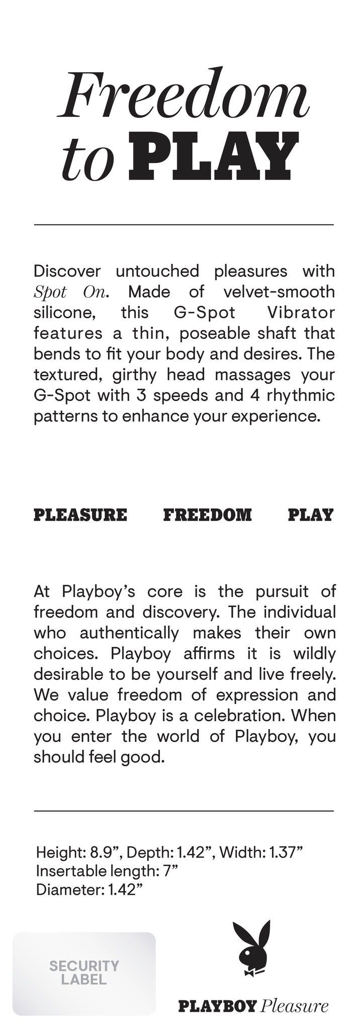PLAYBOY SPOT ON