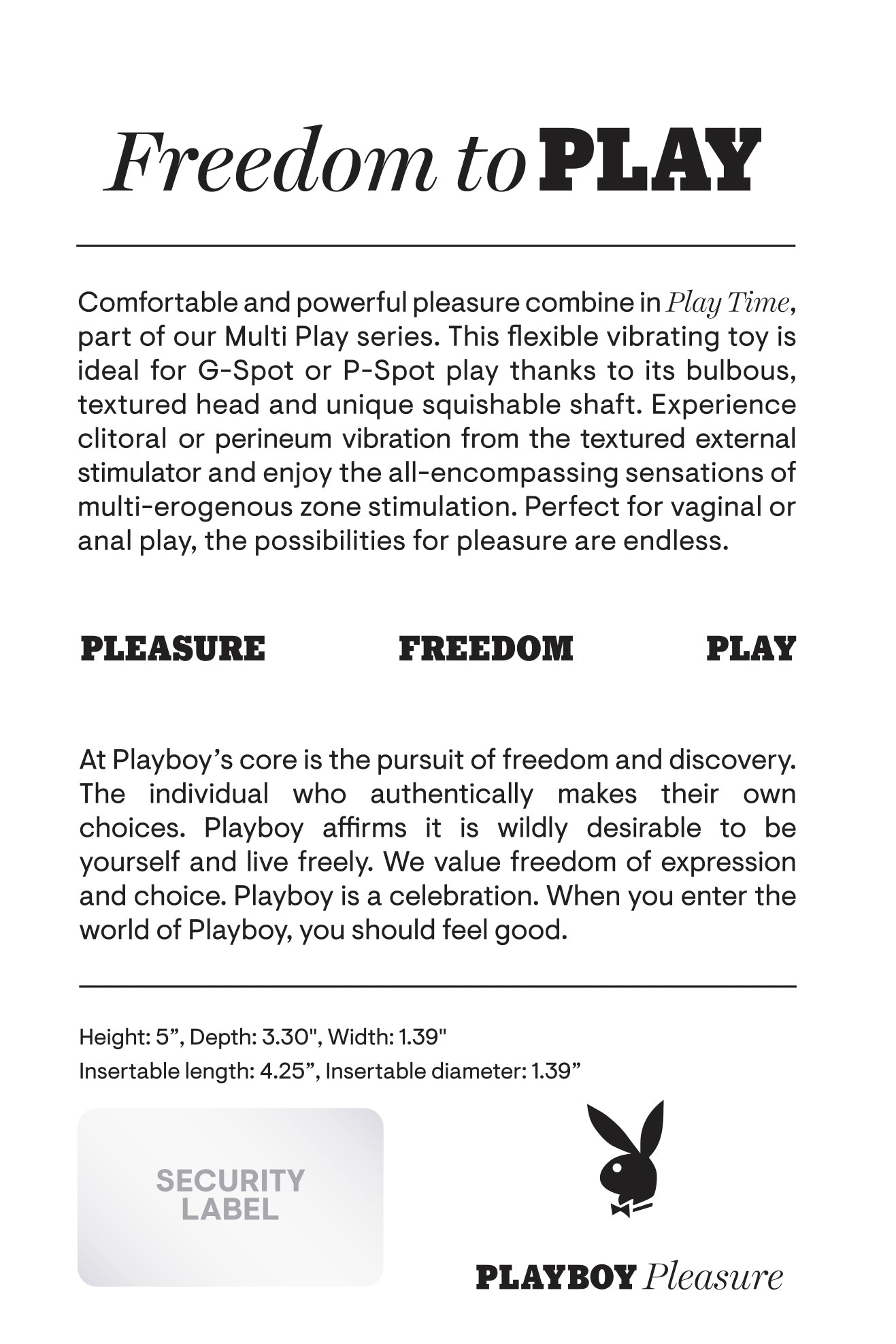 PLAYBOY PLAY TIME