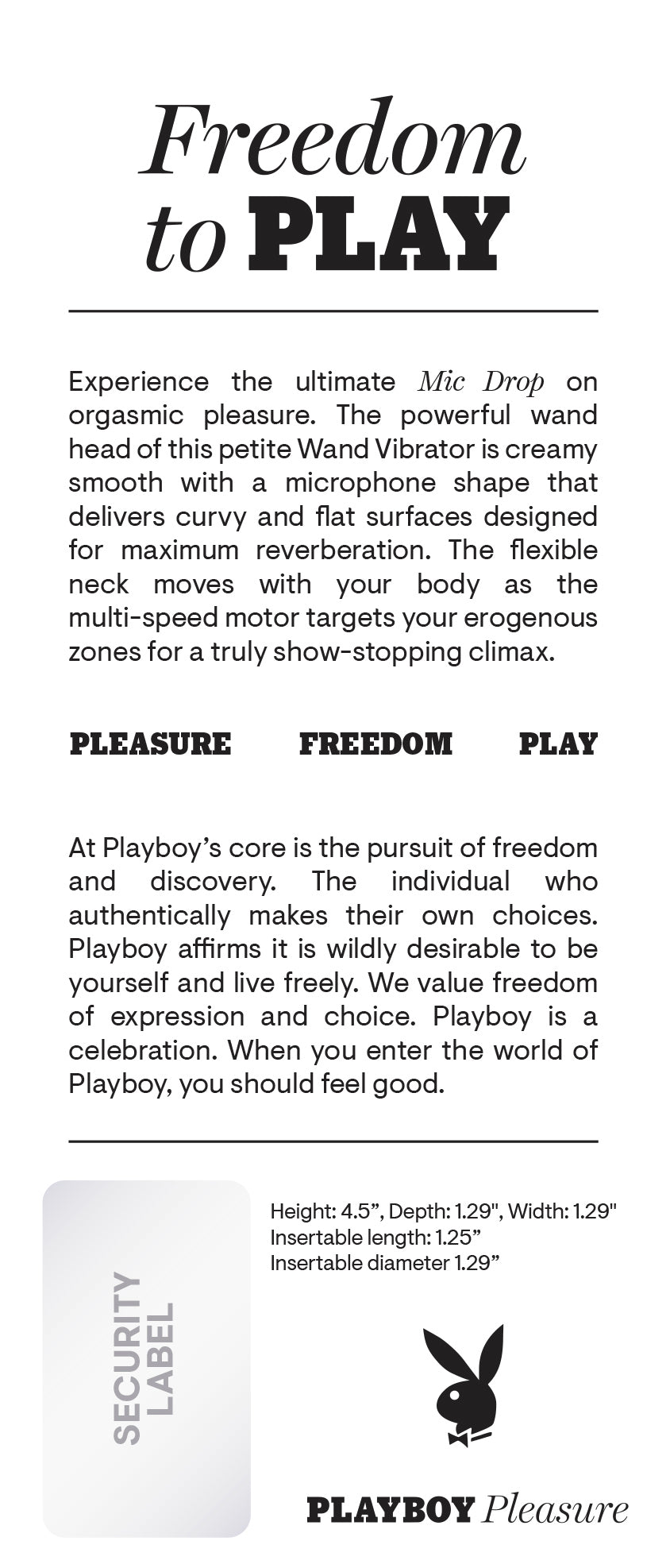 PLAYBOY MIC DROP