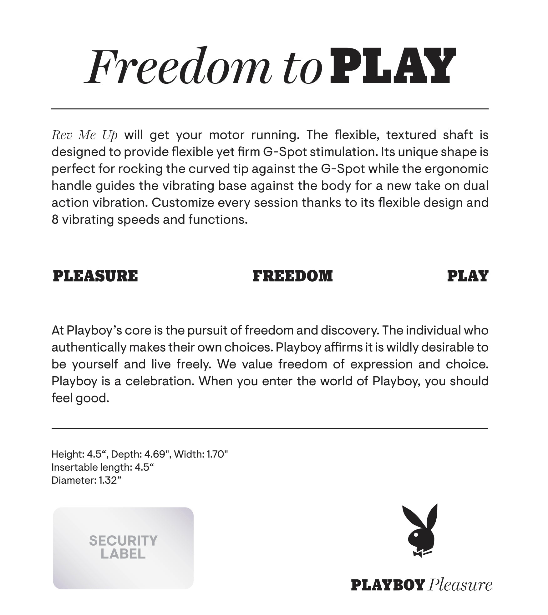 PLAYBOY REV ME UP